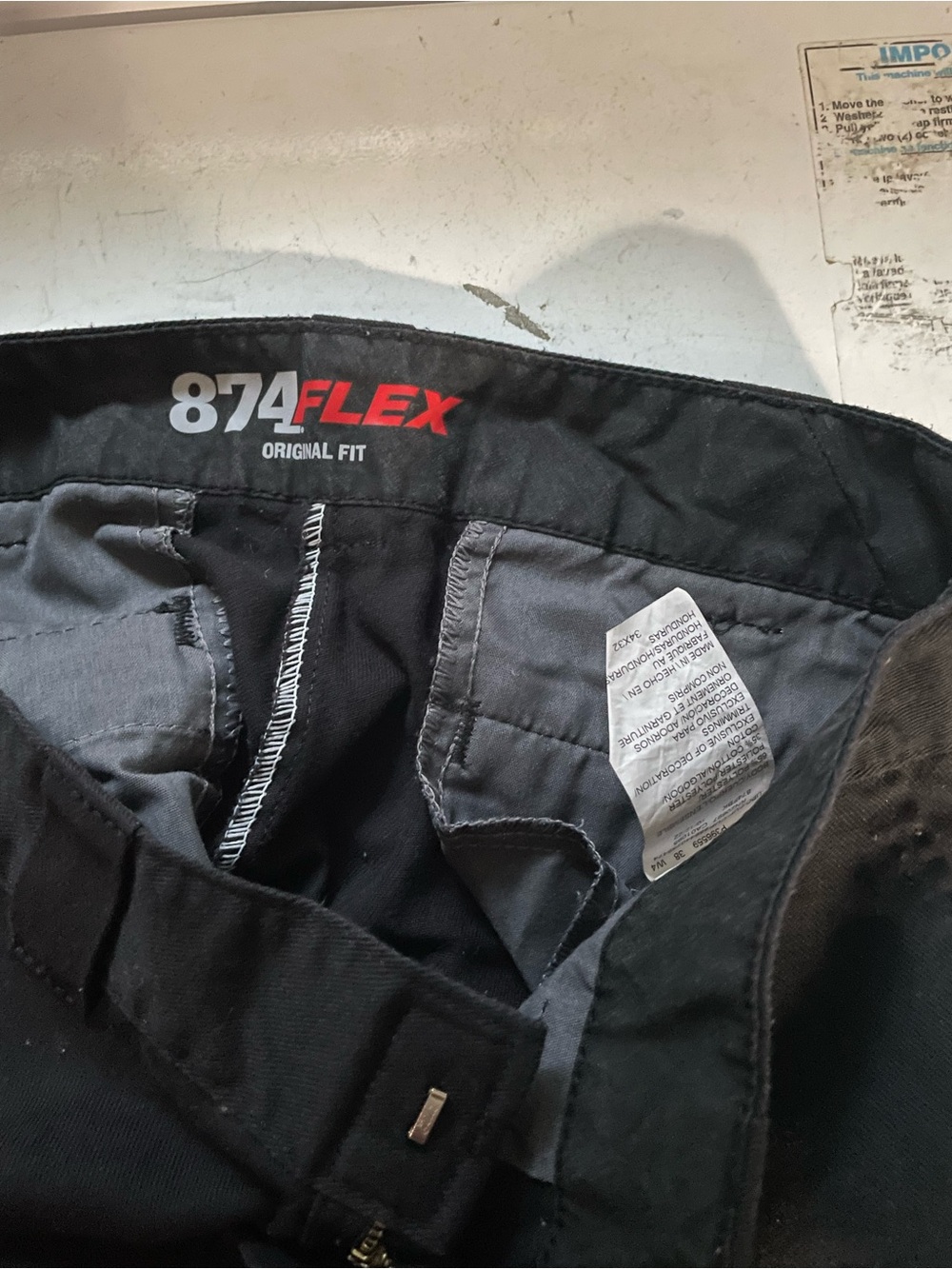 Black Dickies 874 flex original fit skater/work pants size 34x32 - Picture 6 of 6